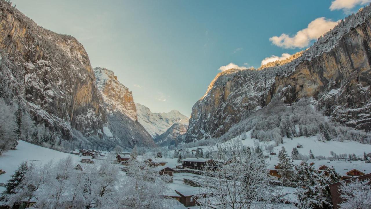 Ferienwohnung Talhaus Lauterbrunnen Eksteriør bilde